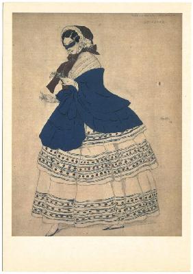 Costume design for the ballet Carnaval by R. Schumann