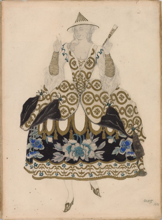 Costume design for the ballet Sleeping Beauty by P. Tchaikovsky a Leon Nikolajewitsch Bakst
