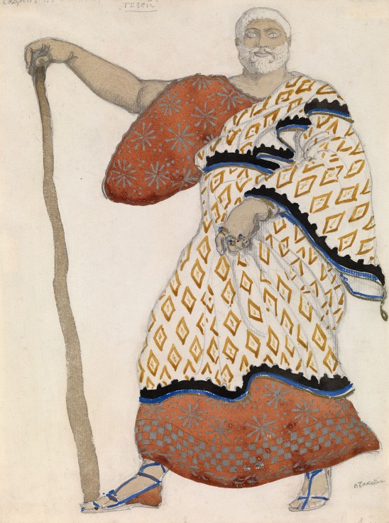 Costume design for drama Oedipus at Colonus by Sophocles a Leon Nikolajewitsch Bakst