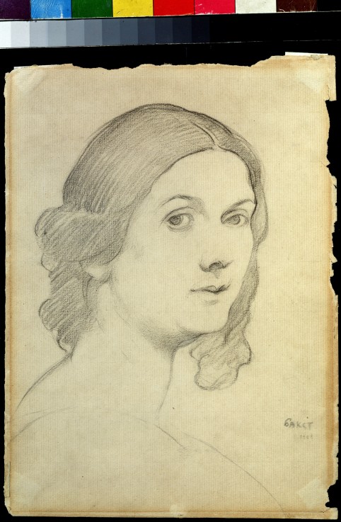 Portrait of the dancer Isadora Duncan (1877-1927) a Leon Nikolajewitsch Bakst