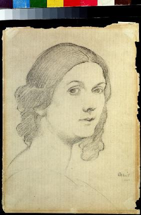 Portrait of the dancer Isadora Duncan (1877-1927)