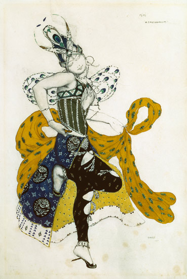 Sketch for the ballet 'La Peri', by Paul Dukas (1865-1935) a Leon Nikolajewitsch Bakst