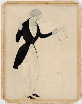 Costume design for the ballet Carnaval by R. Schumann