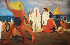 Bathers on the Lido, Venice (Serge Diaghilev and Vaslav Nijinsky on the Beach)