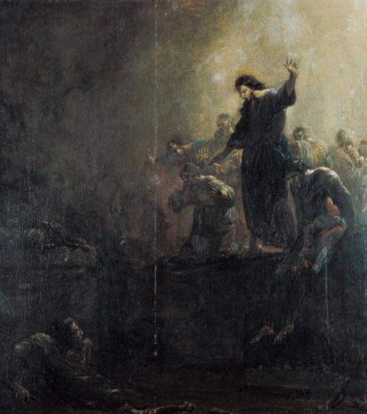 The Auferweckung of the Lazarus. a Leonard Bramer