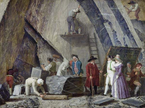 Extracting Sainte-Anne Marble from a Quarry a Leonard Defrance