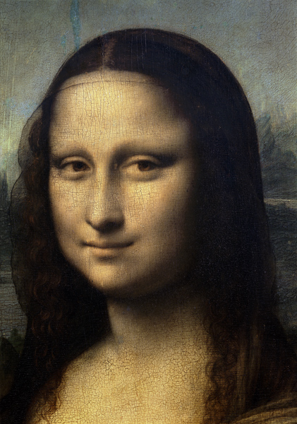 Detail of the Mona Lisa a Leonardo da Vinci