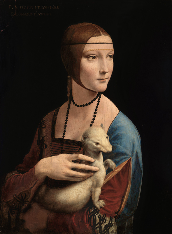 La dama con l'ermellino a Leonardo da Vinci