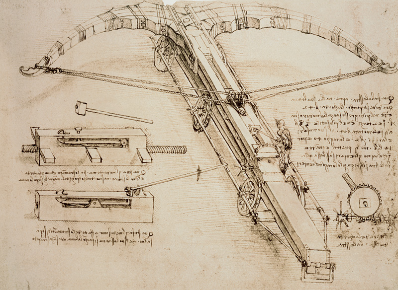 Catapulta gigante a Leonardo da Vinci