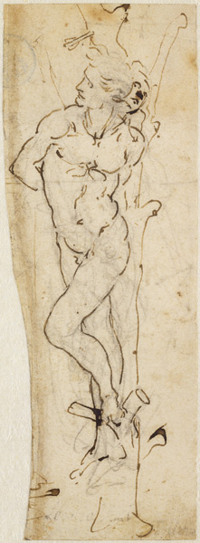 Study of St. Sebastian a Leonardo da Vinci