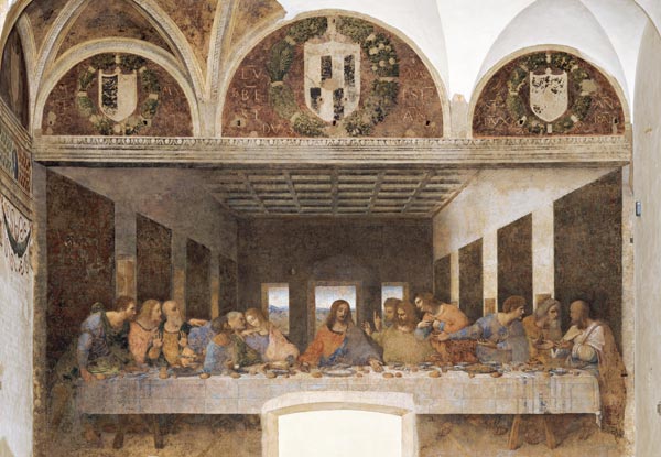 The Last Supper, 1495-97 a Leonardo da Vinci