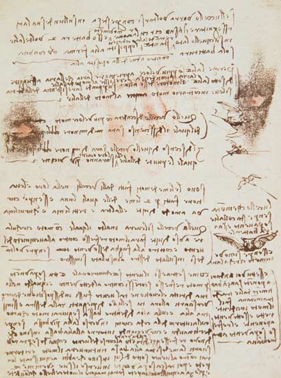 Manuscript page from Codici Rari III 35.2 a Leonardo da Vinci
