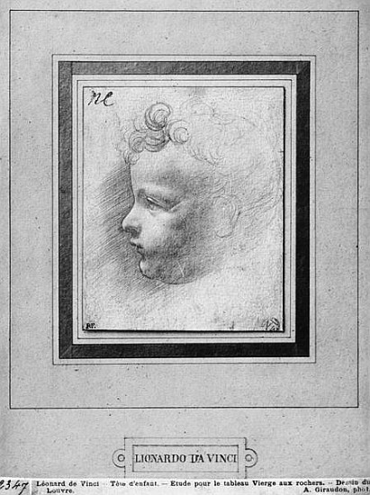 Head of a child a Leonardo da Vinci