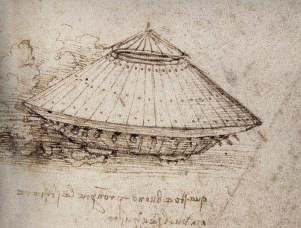 Drawing of an armoured tank a Leonardo da Vinci