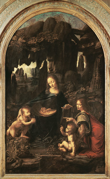 Madonna in the rock grotto (first setting) a Leonardo da Vinci