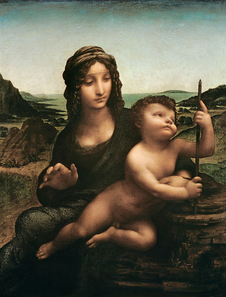 Madonna mit der Spindel (Madonna mit der Garnrolle), 1501 a Leonardo da Vinci