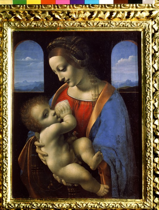 Madonna and Child (The Litta Madonna) a Leonardo da Vinci