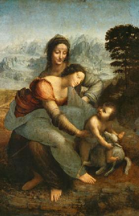 La Vergine, Gesù bambino e Sant'Anna (prima del restauro del 2012)