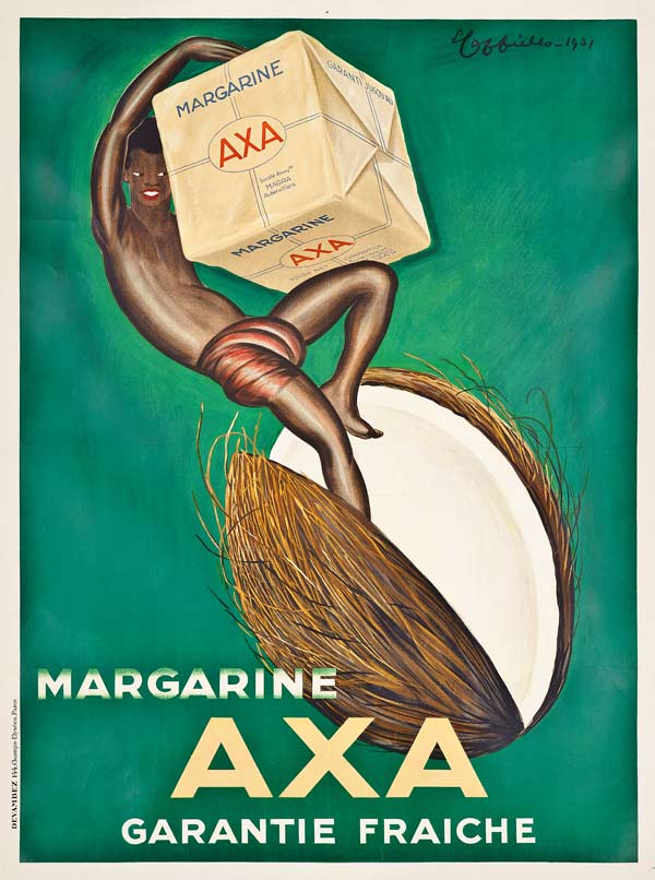 Poster advertising Axa margarine a Leonetto Cappiello