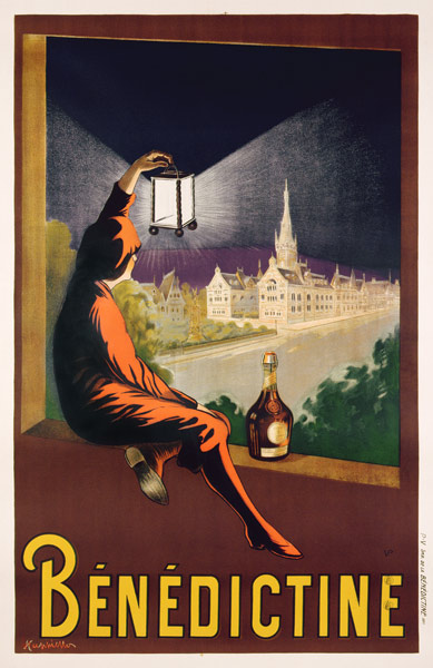 Poster advertising 'Benedictine' liqueur a Leonetto Cappiello