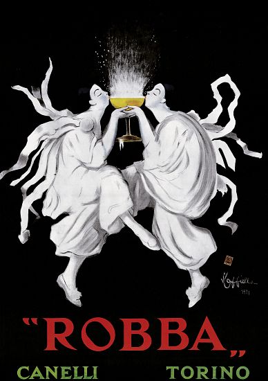 Poster advertising 'Robba' sparkling wine a Leonetto Cappiello