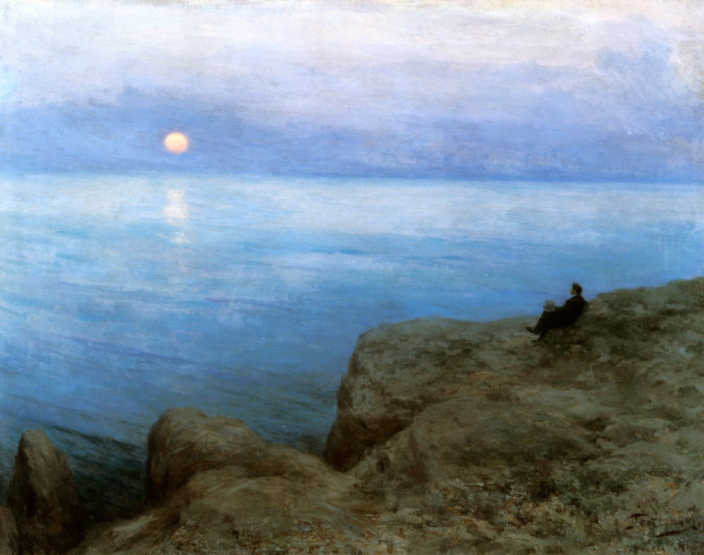 The poet Alexander Pushkin at the seashore a Leonid Ossipowitsch Pasternak