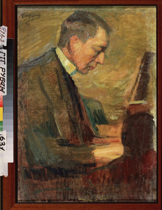 Portrait of the composer Sergei Rakhmaninov (1873-1943) a Leonid Ossipowitsch Pasternak
