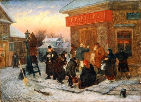 Morning at the Tavern, 'The Golden Bank' a Leonid Solomatkin