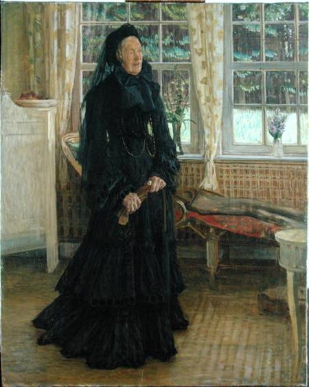Marie Zacharias (1828-1907) Rainy Day a Leopold Karl Walter von Kalckreuth