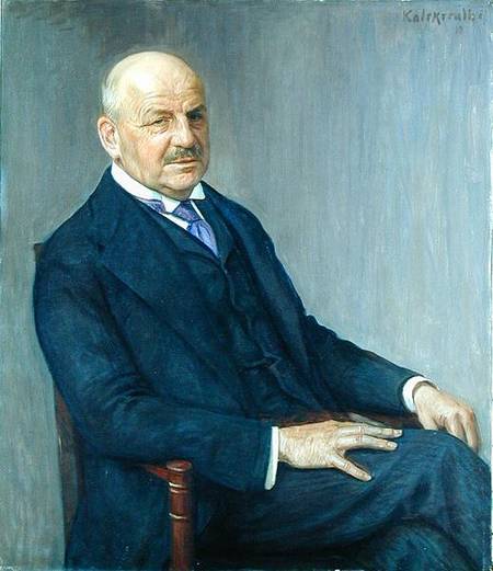 Portrait of Alfred Lichtwark (1852-1914) a Leopold Karl Walter von Kalckreuth