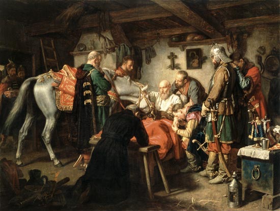 The death of the Stefan Czarniecki a Leopold Löffler