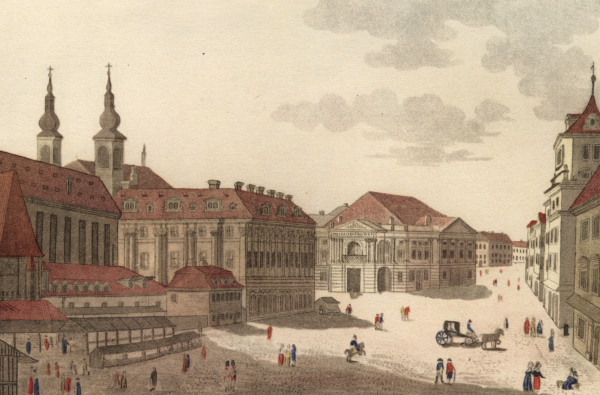 Prague , Tyl Theatre a Leopold Peucker