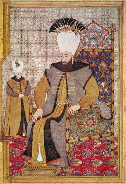 Sultan Ahmet III (1673-1736) and the heir to the throne a Levni