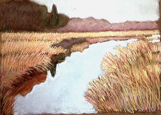Full Tide, 1990 (pastel on paper)  a Lillian  Delevoryas