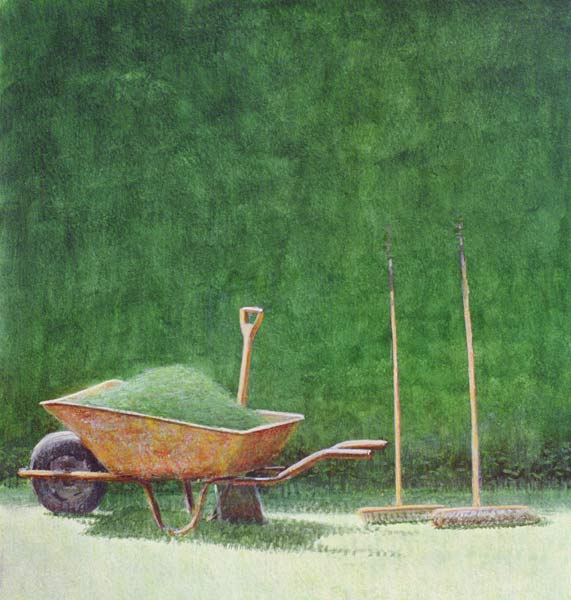 Gardening Still Life, 1985 (acrylic on paper)  a Lincoln  Seligman