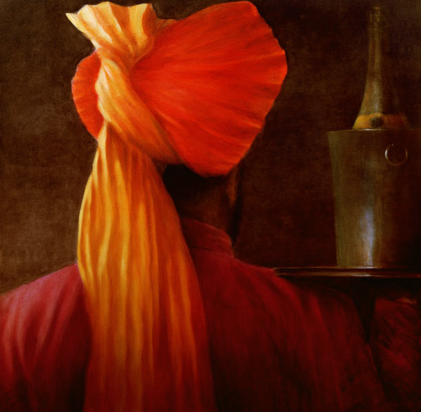 Wine Waiter at the Taj (oil on canvas)  a Lincoln  Seligman