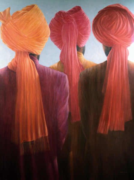 Bir Trio (oil on canvas)  a Lincoln  Seligman