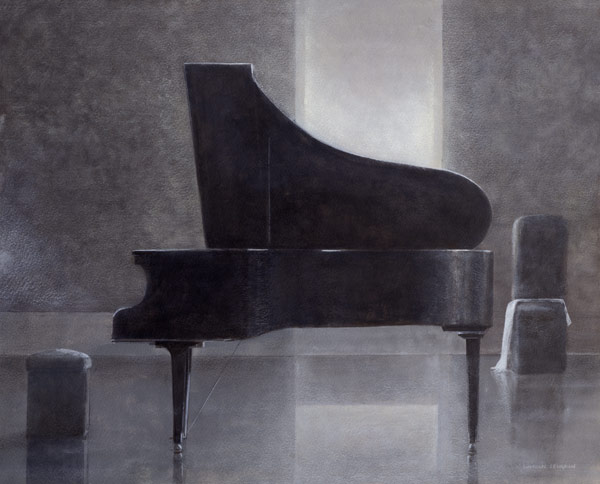 Black piano, 2004 (acrylic on paper)  a Lincoln  Seligman