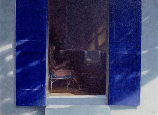 Blue Shutters, 1985 (oil on board)  a Lincoln  Seligman