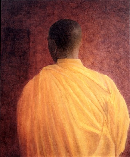 Buddhist Monk, 2005 (acrylic)  a Lincoln  Seligman