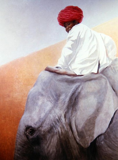 Elephant Boy (oil on canvas)  a Lincoln  Seligman