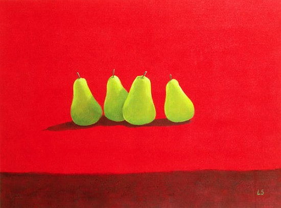 Pears on Red Cloth (oil on canvas)  a Lincoln  Seligman