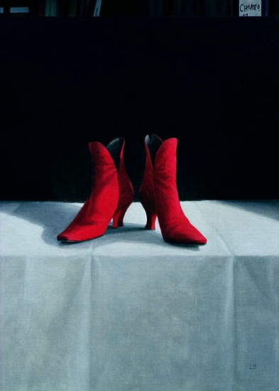 Red Boots, 1995 (acrylic on board)  a Lincoln  Seligman