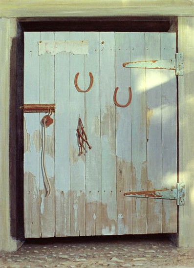 Stable Door, 1990 (acrylic on paper)  a Lincoln  Seligman