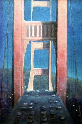 The Golden Gate Bridge, 1992 (acrylic on canvas) 