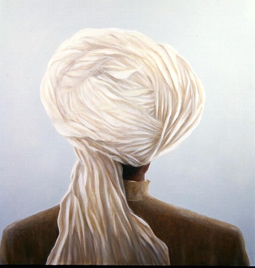 White Turban (oil on canvas)  a Lincoln  Seligman