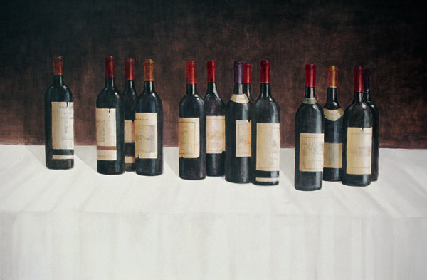 Winescape, Red, 2003 (acrylic on canvas)  a Lincoln  Seligman