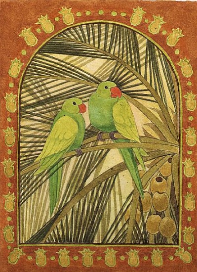 Green Parakeets a Linda  Benton