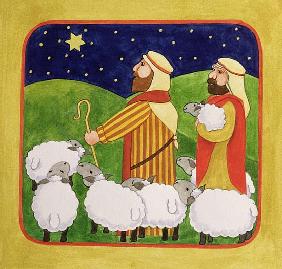 The Shepherds (gouache on paper) 