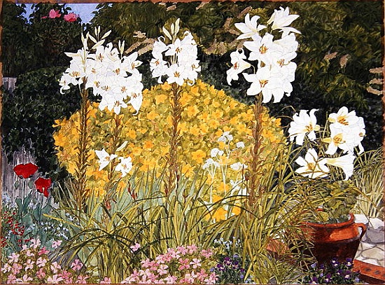 White lillies a Linda  Benton